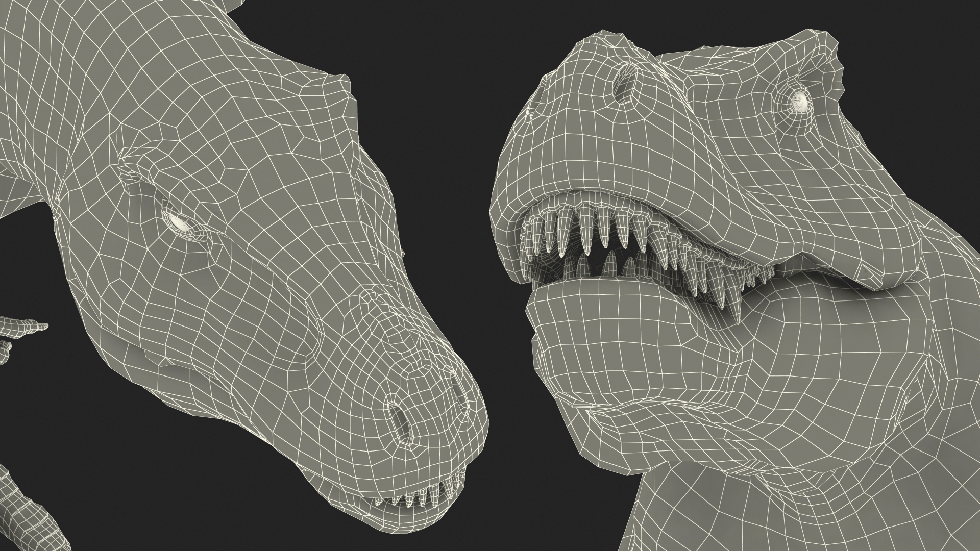 T Rex Walking Animated Rigged 3D model