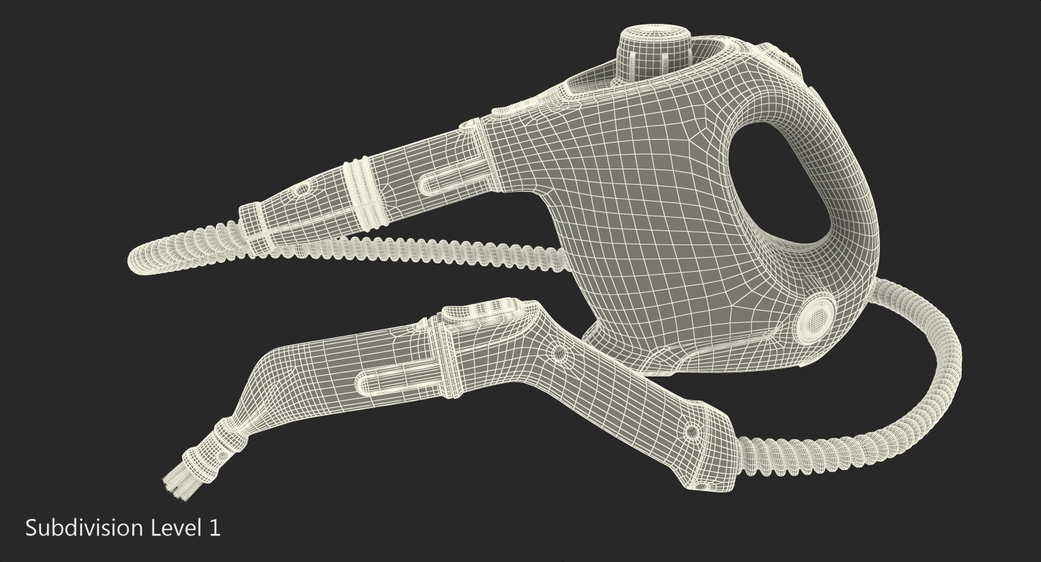 3D model Steam Cleaner with Extension Nozzle