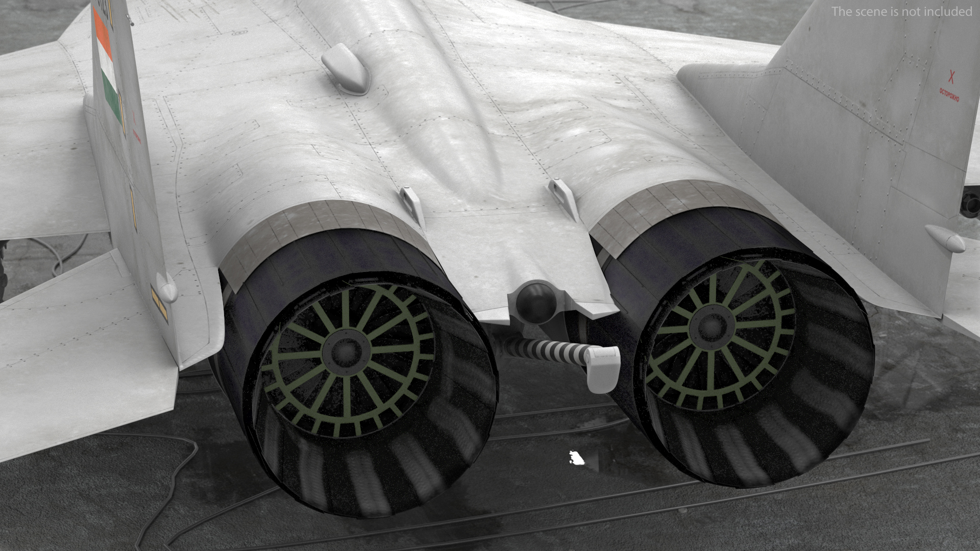 3D MiG 29 KUB Tandem Aircraft Indian with Armament Rigged for Maya model