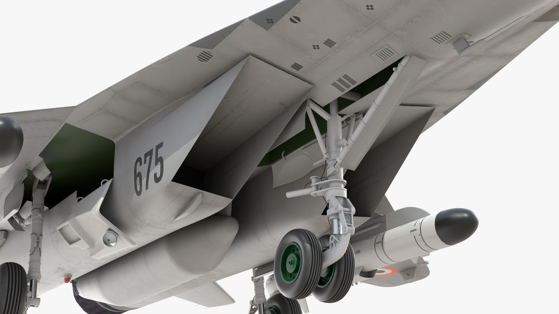 3D MiG 29 KUB Tandem Aircraft Indian with Armament Rigged for Maya model
