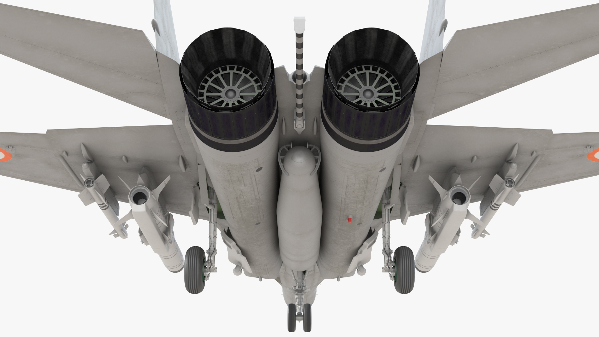 3D MiG 29 KUB Tandem Aircraft Indian with Armament Rigged for Maya model