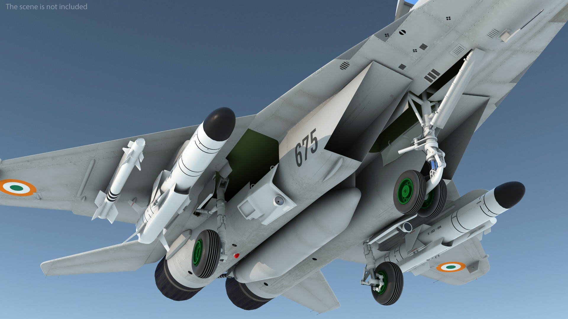 3D MiG 29 KUB Tandem Aircraft Indian with Armament Rigged for Maya model