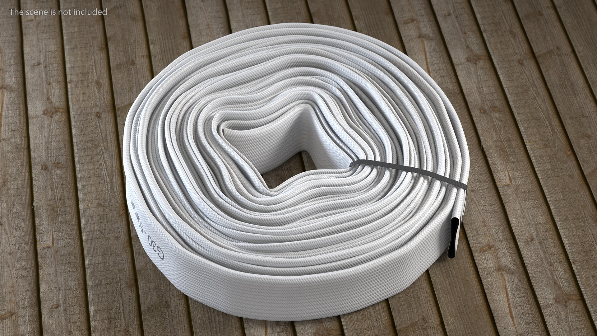 Fire Hose Reel Stainless Steel Cabinet Set 3D