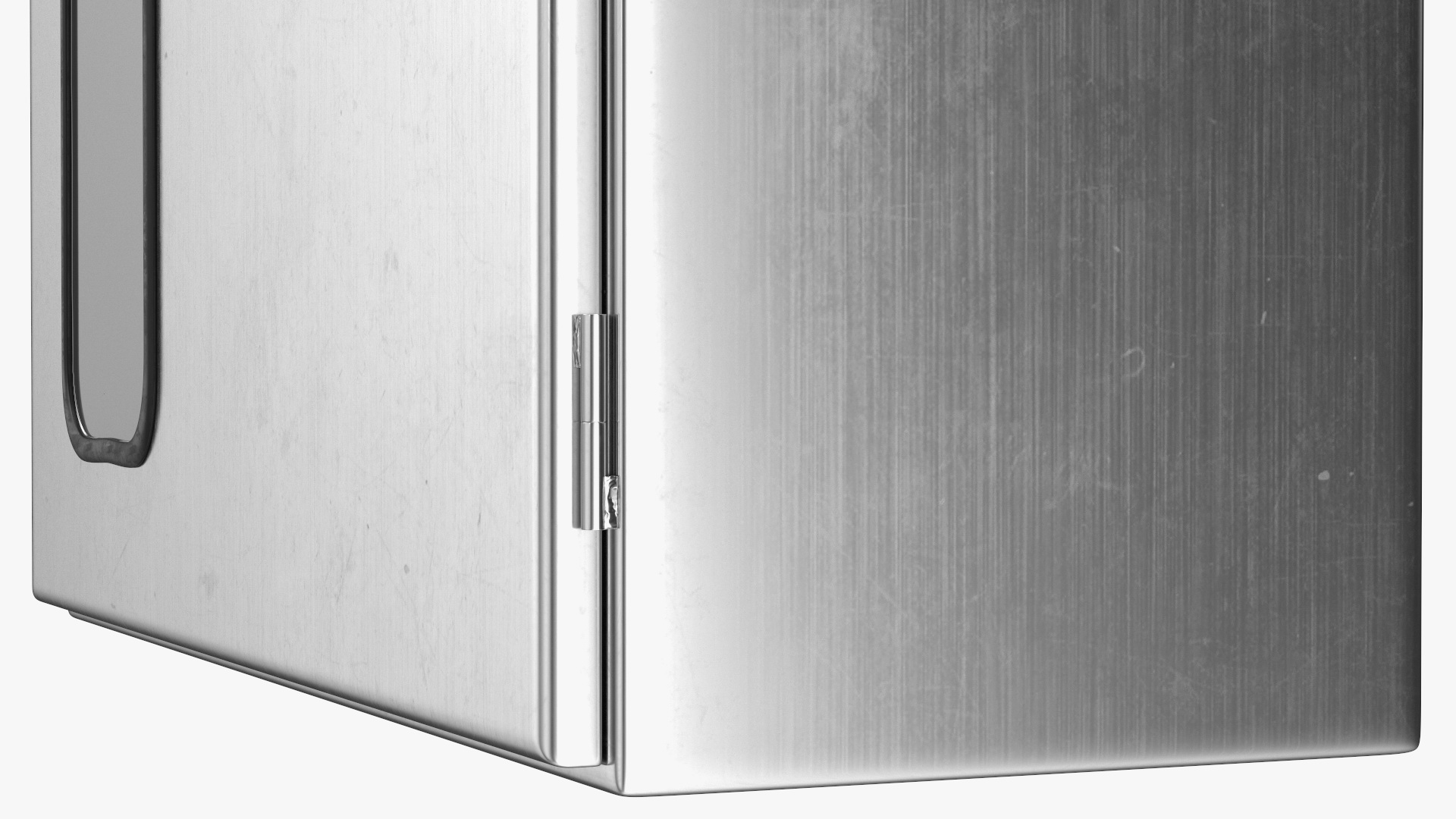 Fire Hose Reel Stainless Steel Cabinet Set 3D