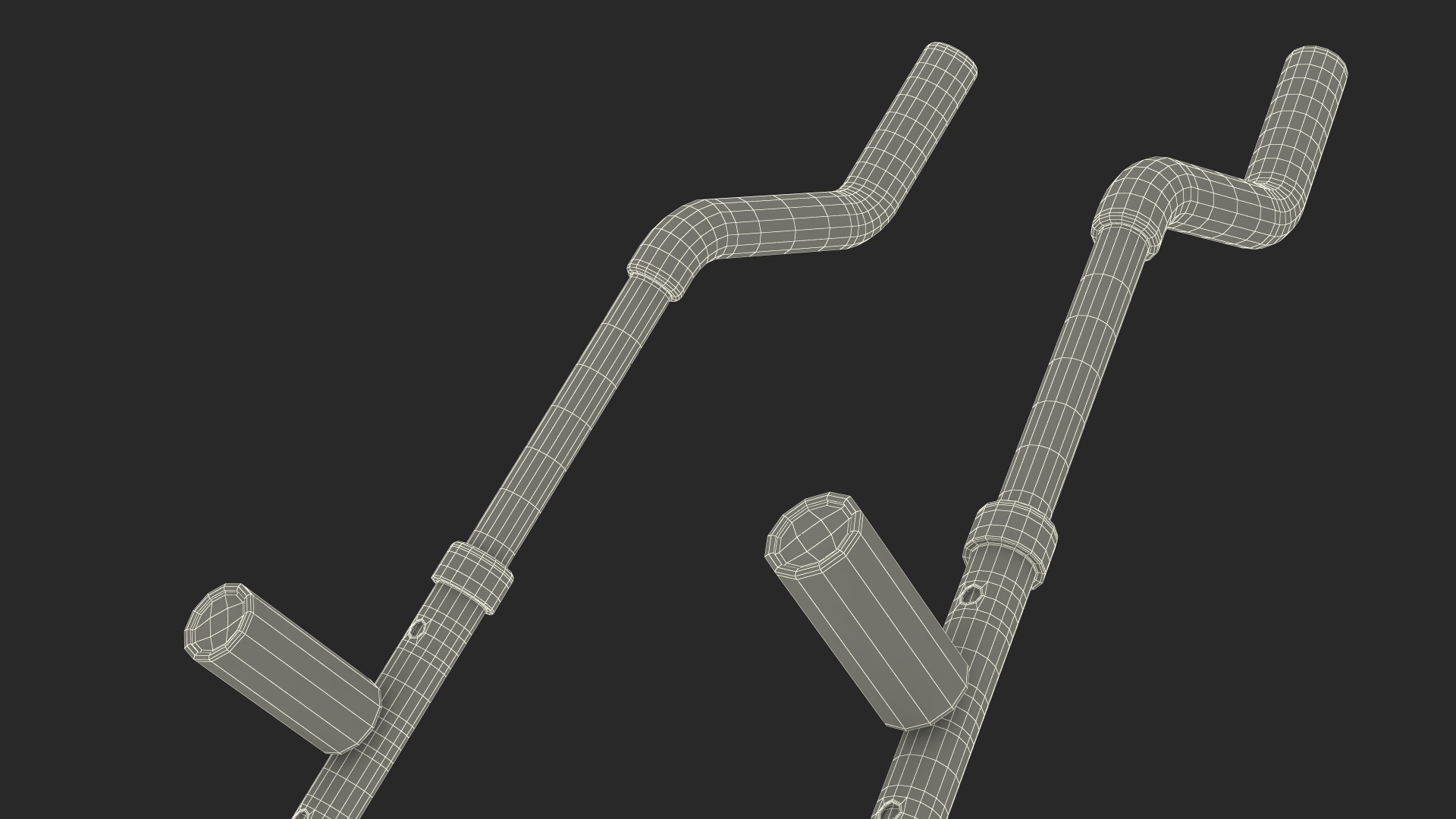 3D model Boy on Walking Stilts Fur