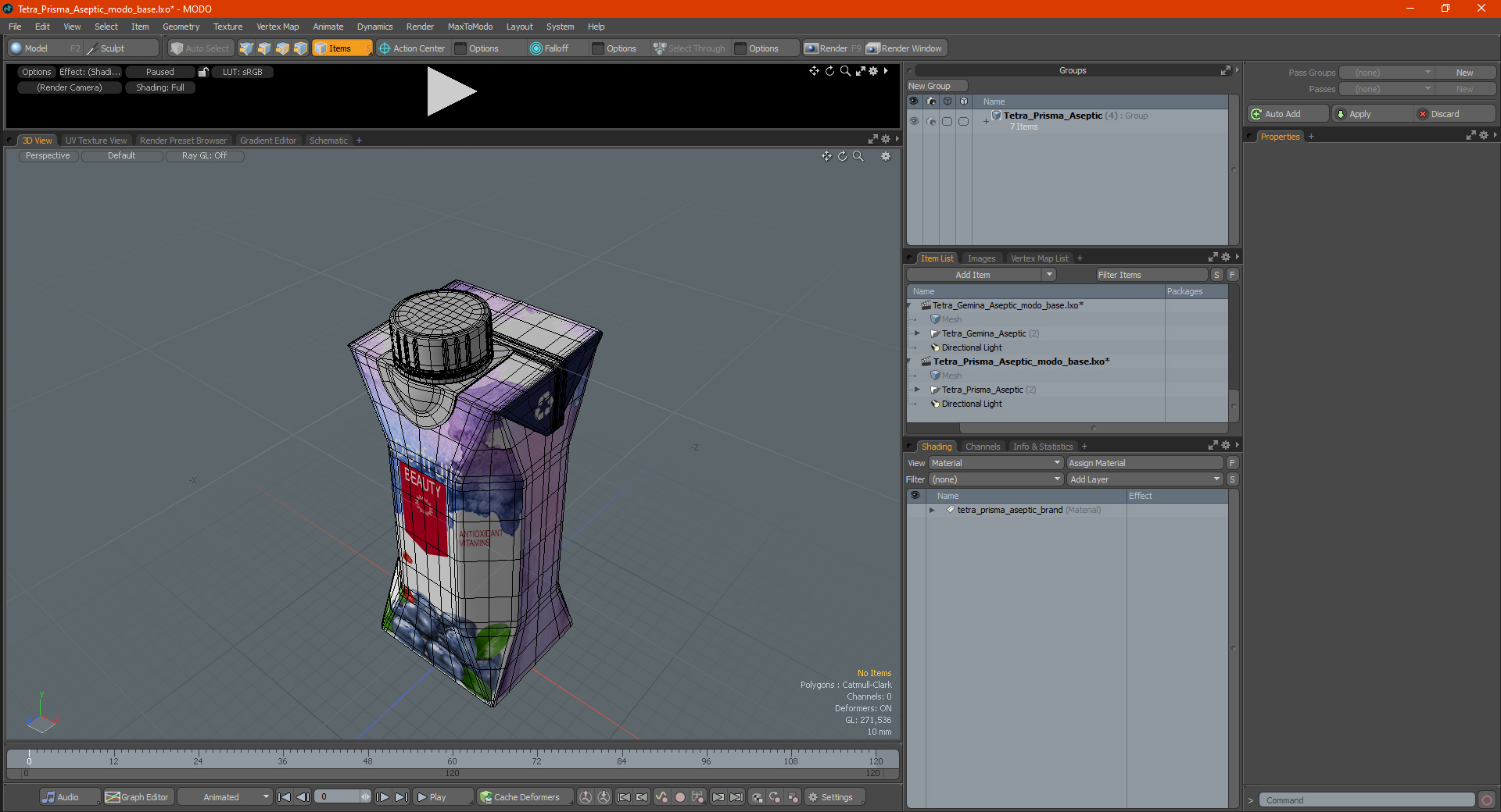 3D model Tetra Prisma Aseptic
