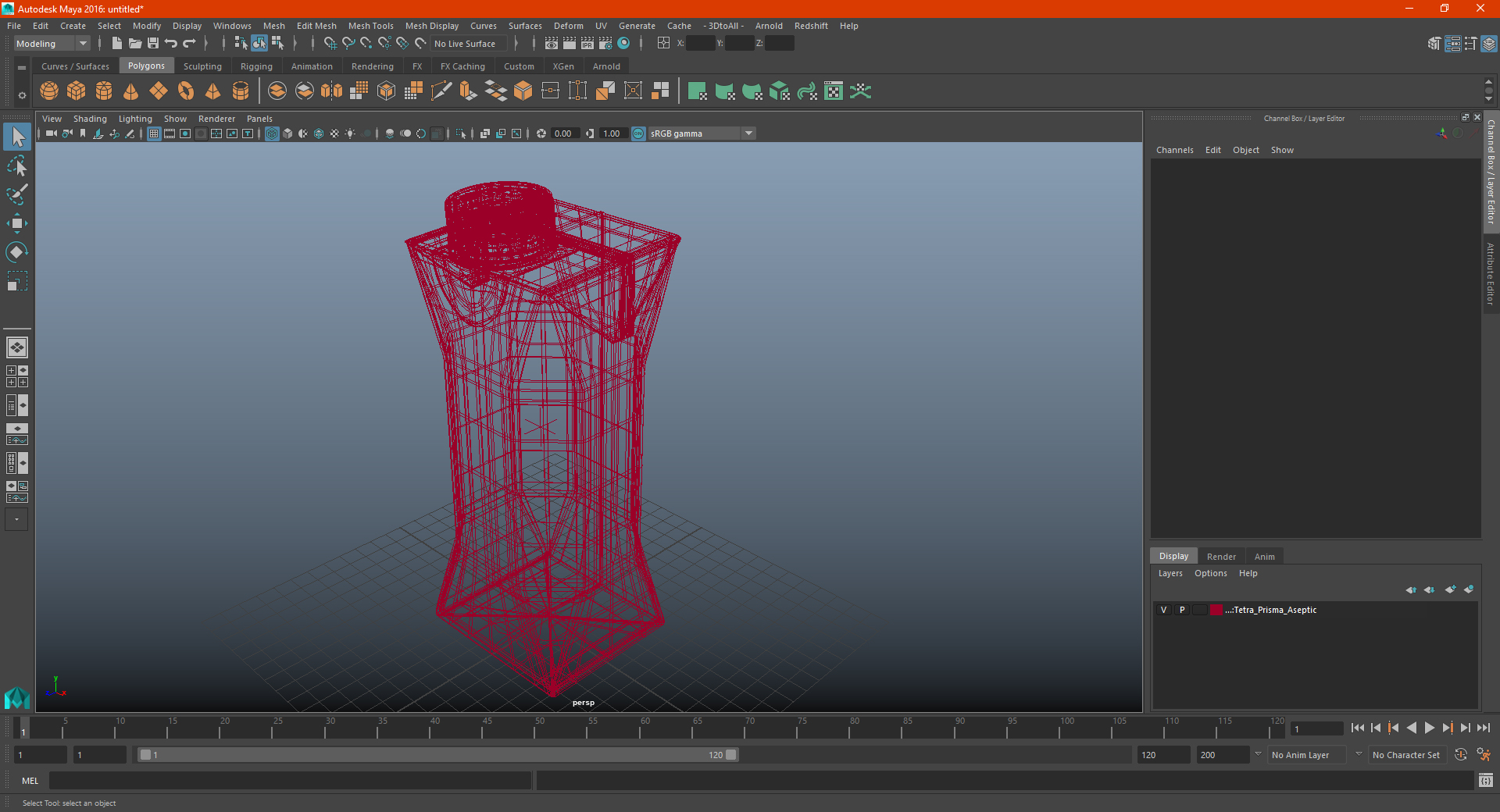 3D model Tetra Prisma Aseptic
