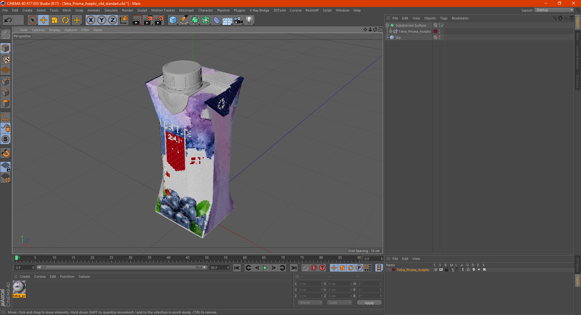 3D model Tetra Prisma Aseptic