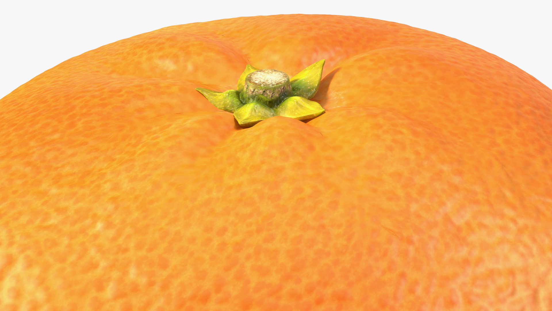 Mandarin with Stalk 3D model