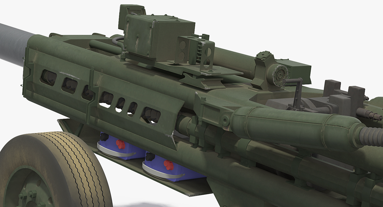 3D Howitzer M777 155mm Rigged
