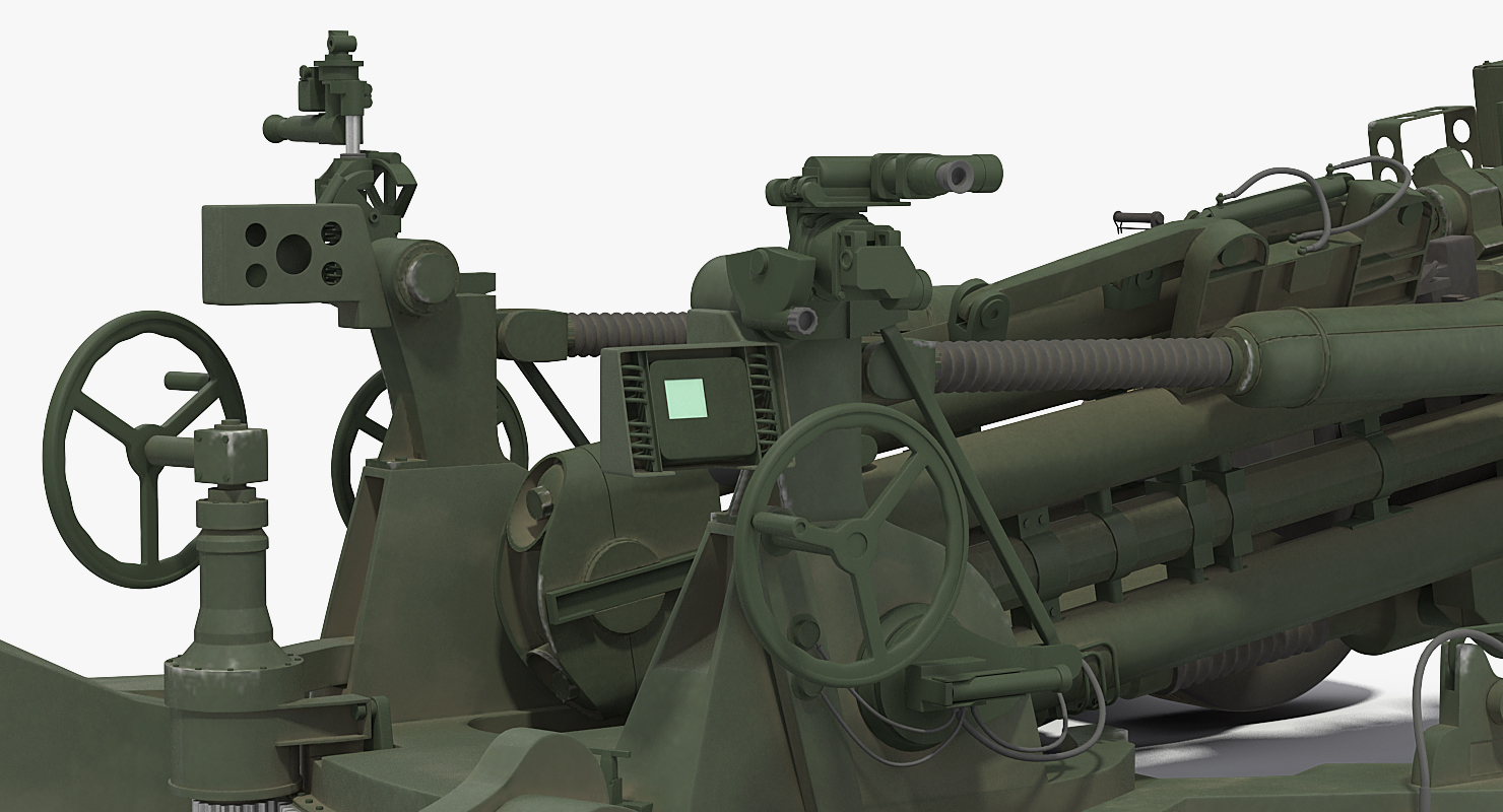 3D Howitzer M777 155mm Rigged