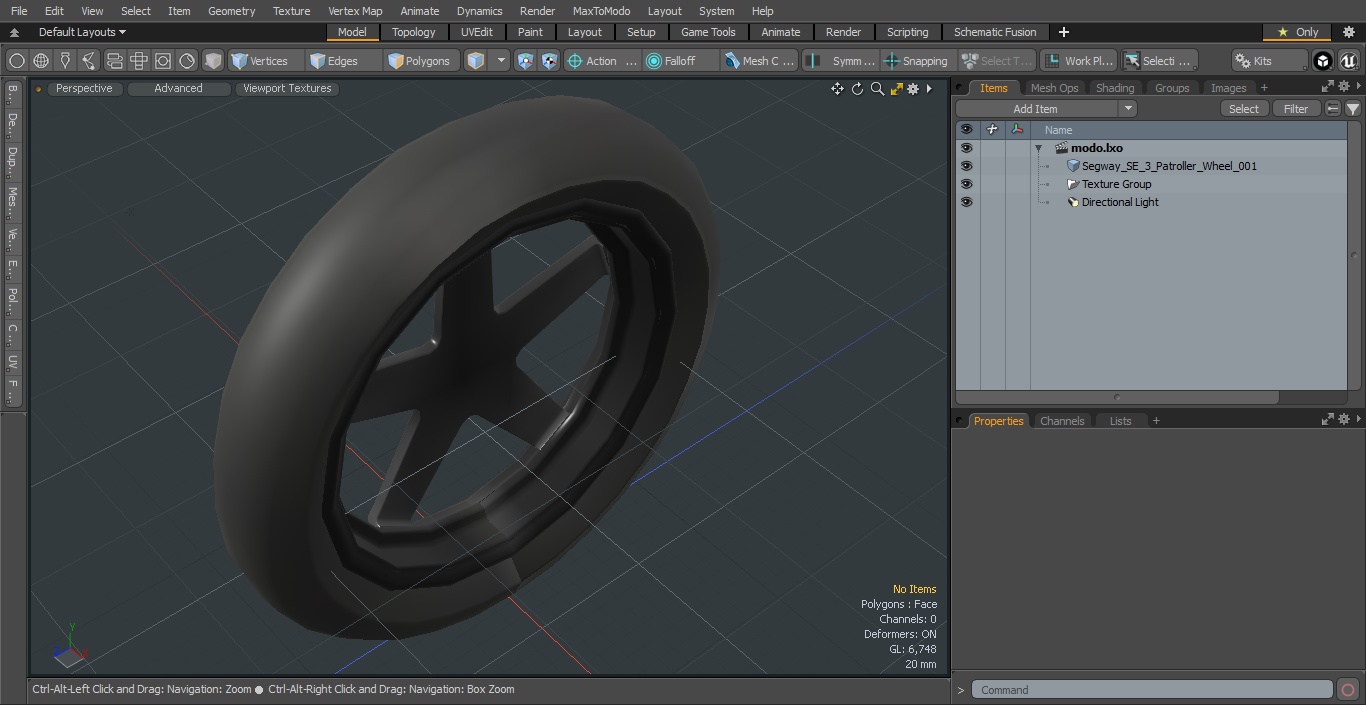 Segway SE 3 Patroller Wheel 3D