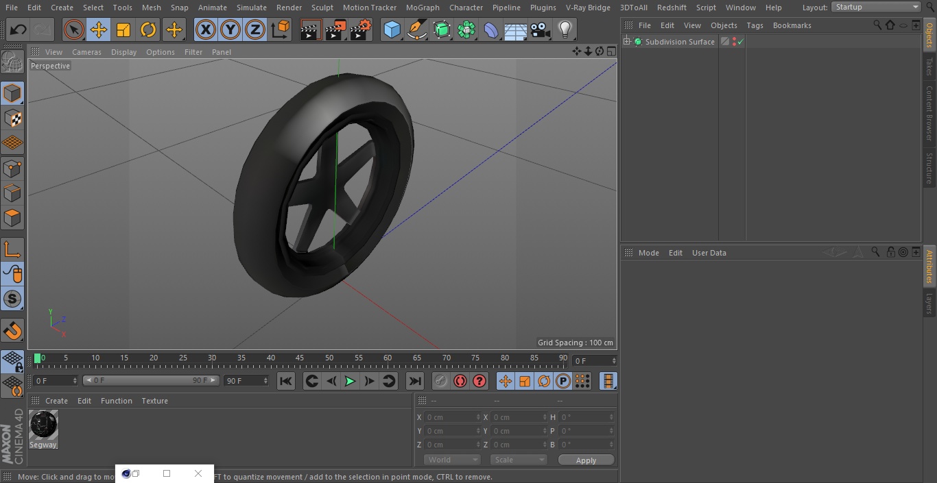 Segway SE 3 Patroller Wheel 3D