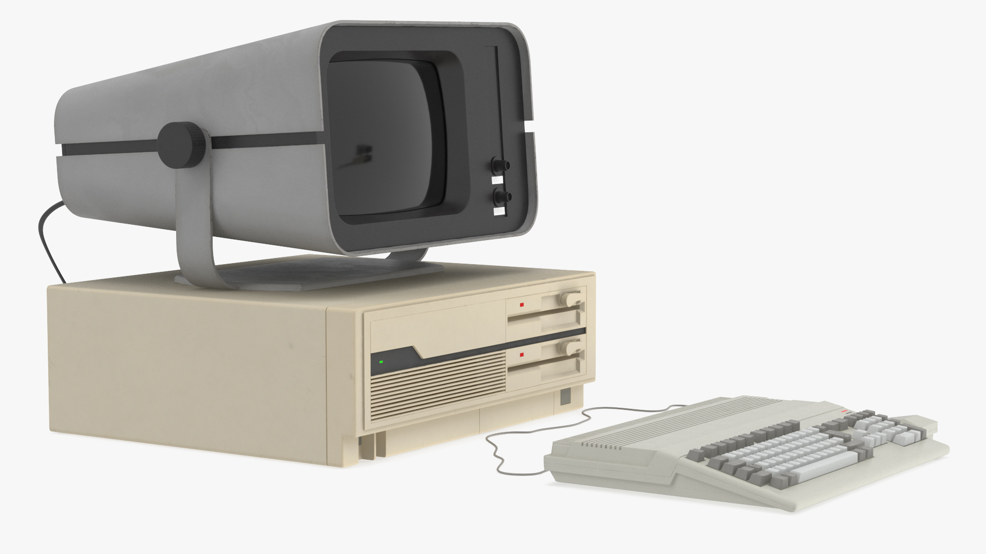 Retro Style Personal Computer 3D model