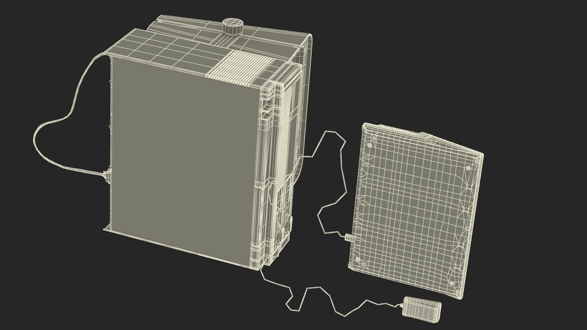 Retro Style Personal Computer 3D model