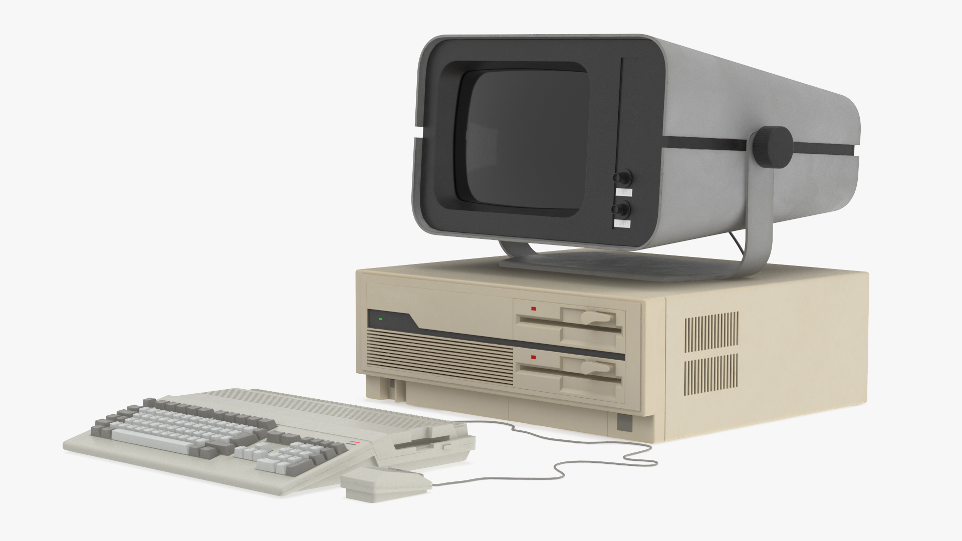Retro Style Personal Computer 3D model