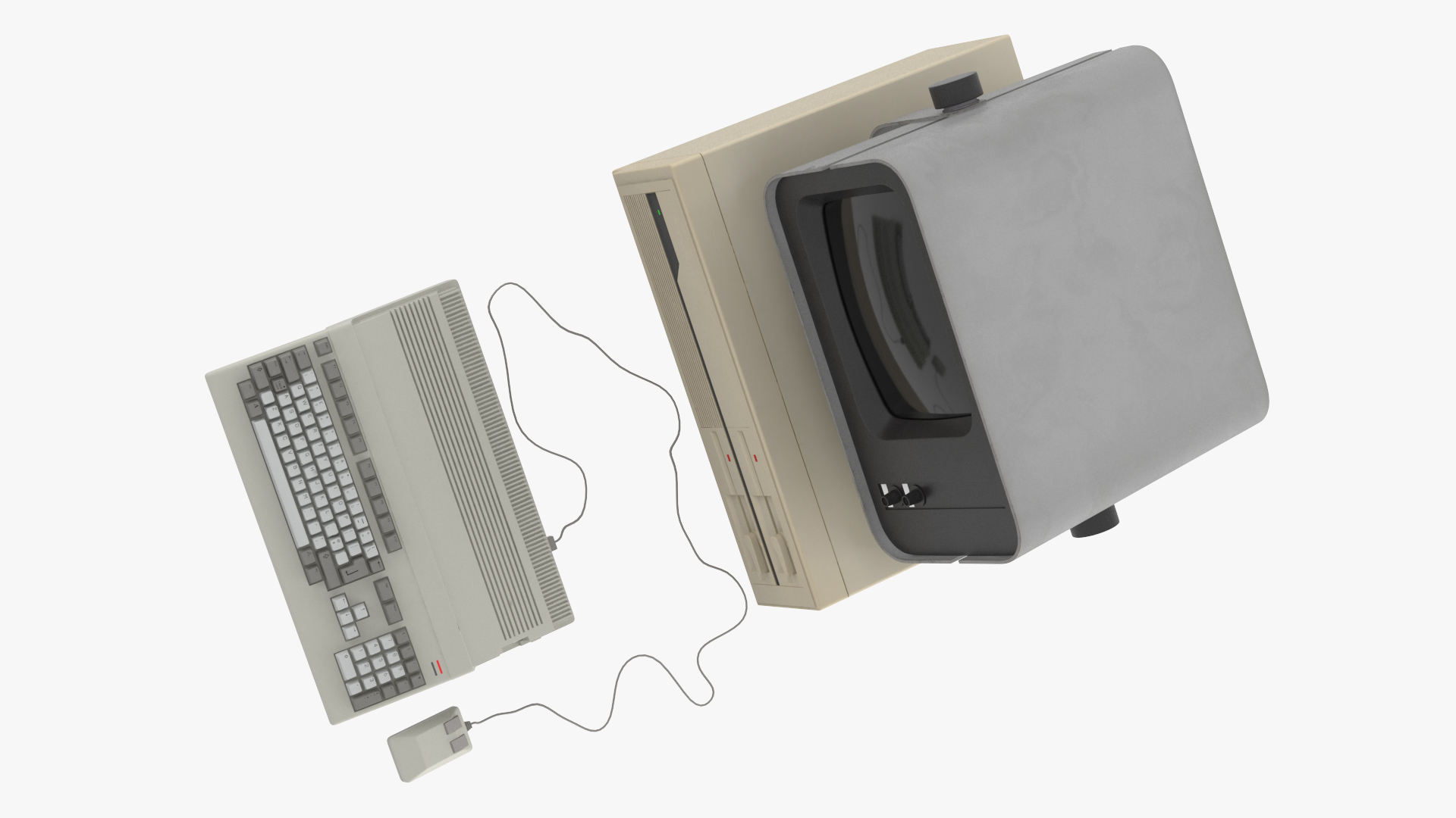 Retro Style Personal Computer 3D model