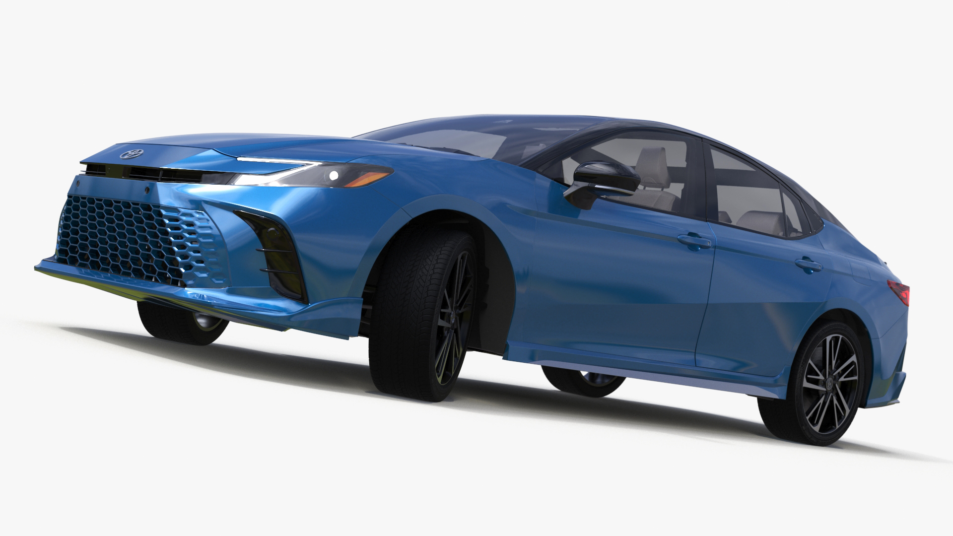 Camry 2025 Hybrid Ocean Gem Rigged 3D model