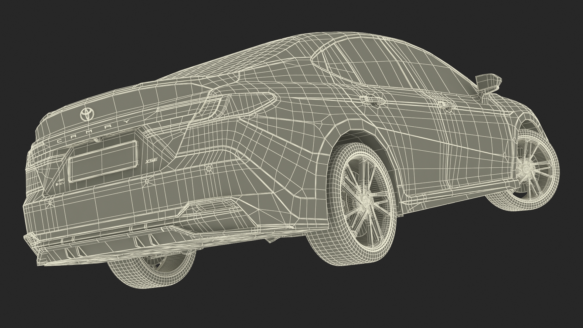 Camry 2025 Hybrid Ocean Gem Rigged 3D model