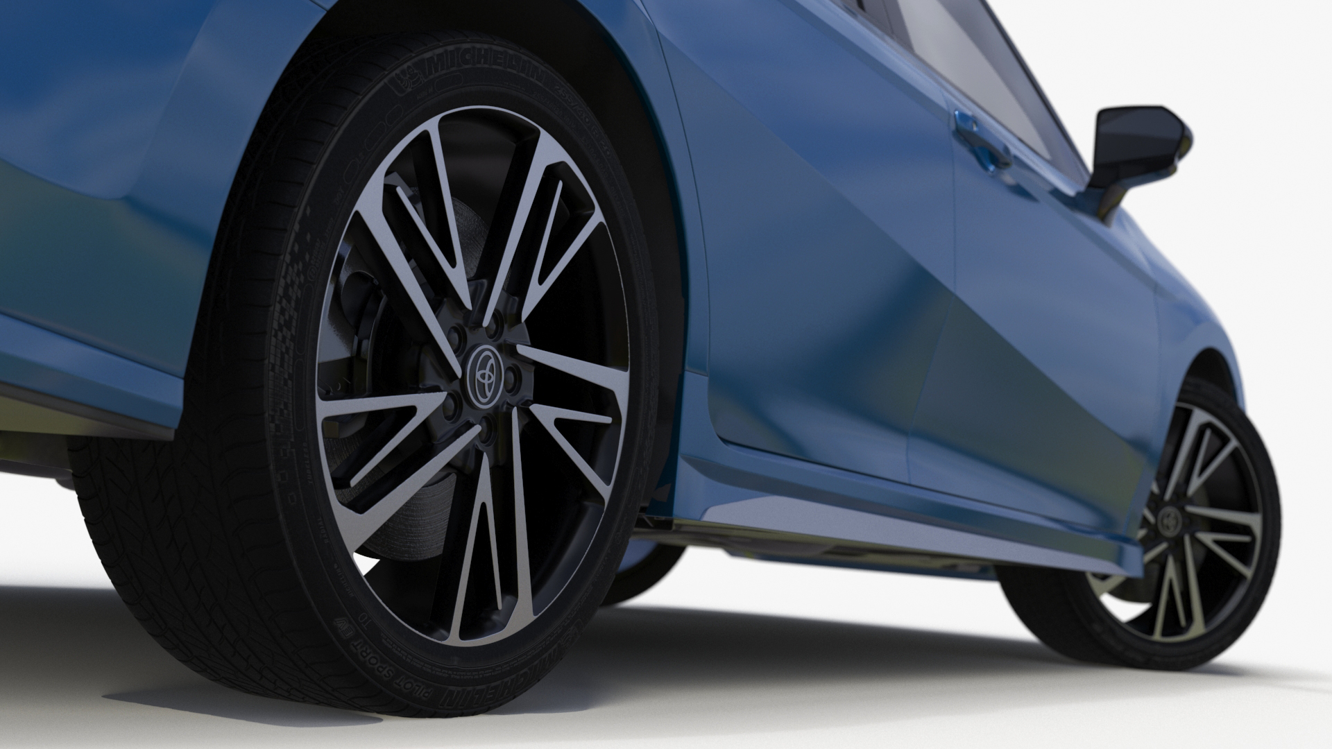 Camry 2025 Hybrid Ocean Gem Rigged 3D model