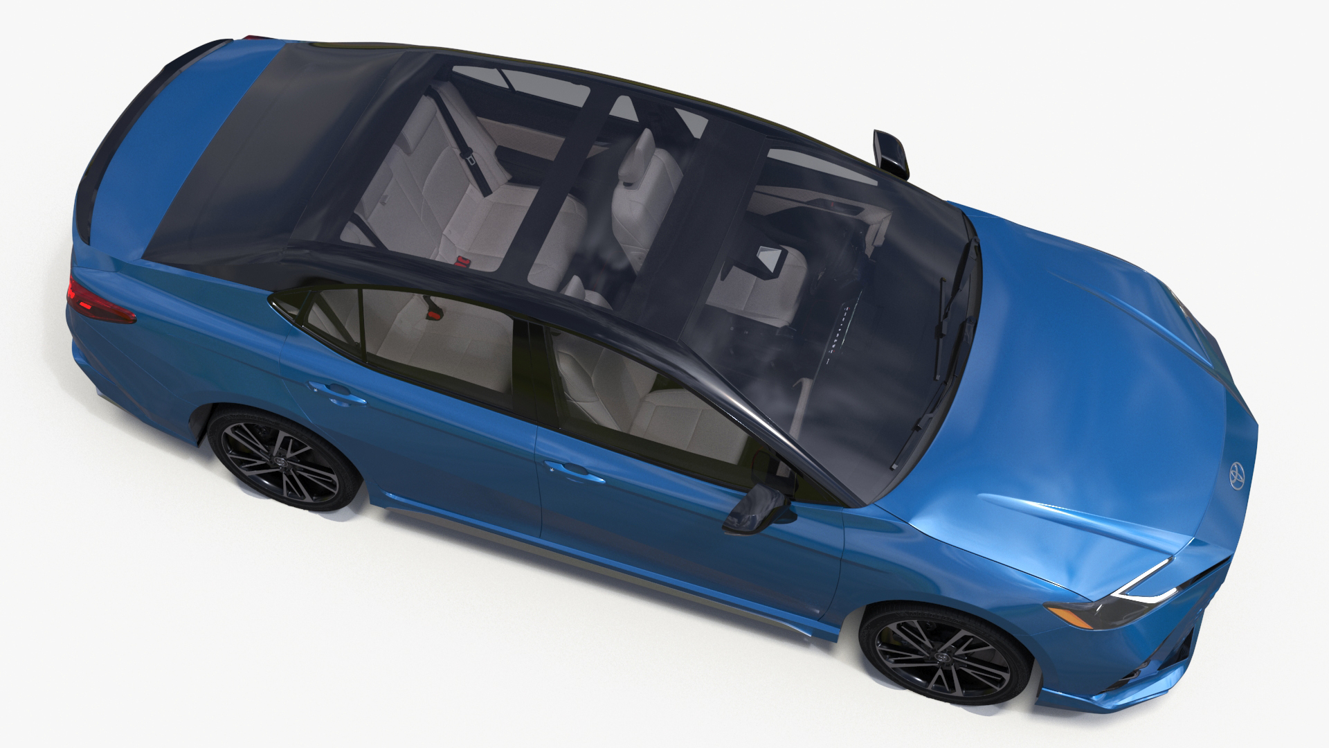 Camry 2025 Hybrid Ocean Gem Rigged 3D model