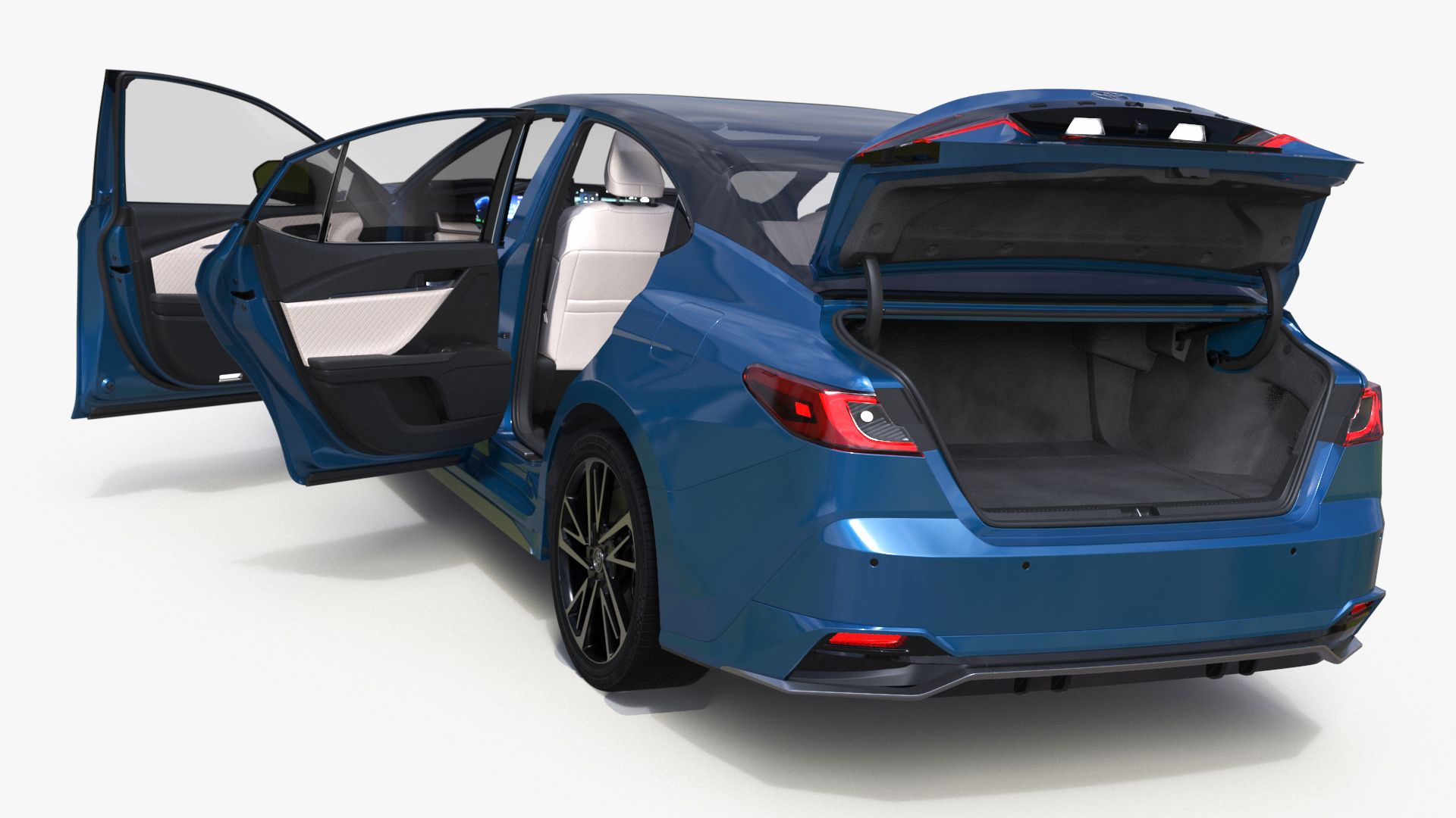 Camry 2025 Hybrid Ocean Gem Rigged 3D model
