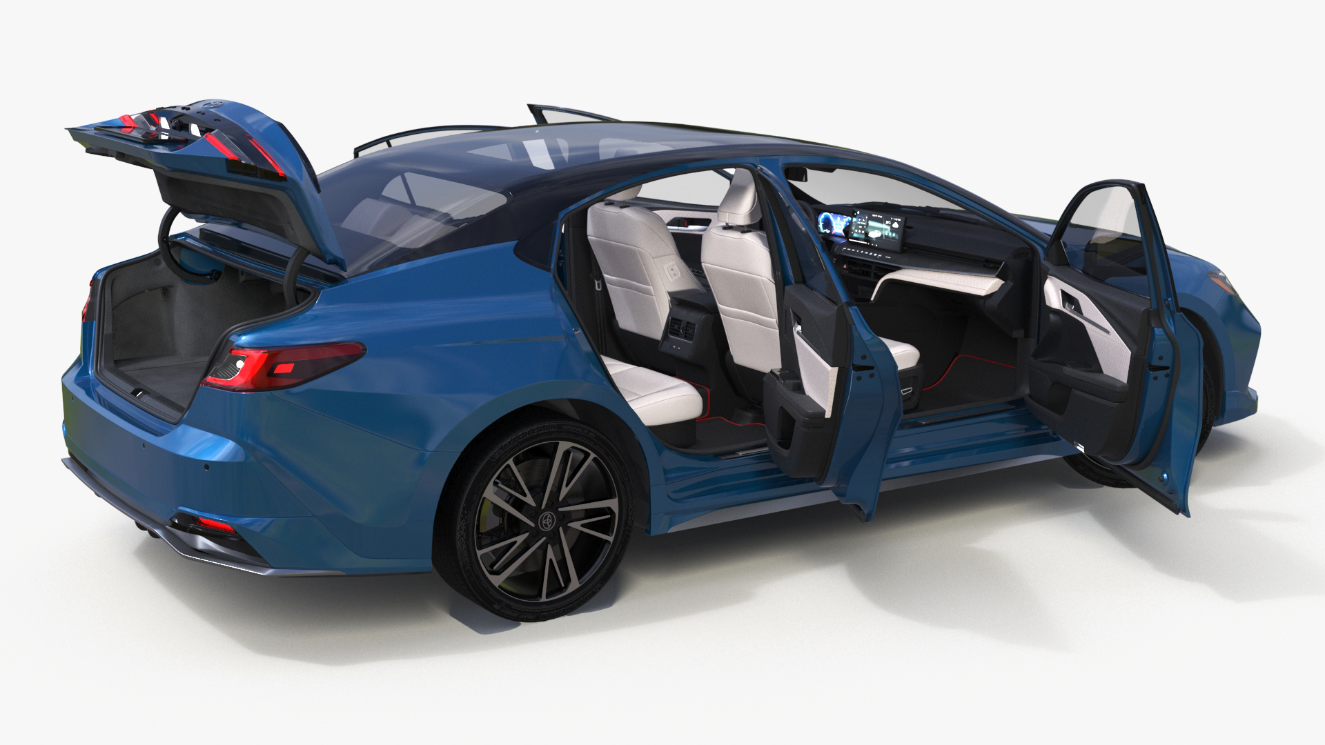 Camry 2025 Hybrid Ocean Gem Rigged 3D model