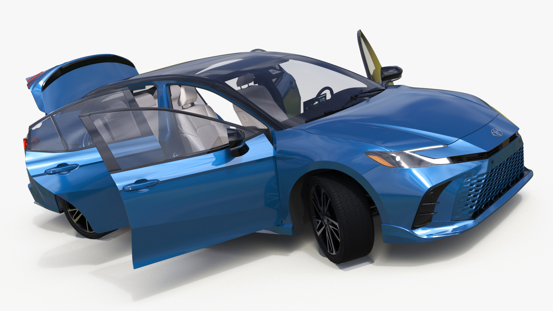 Camry 2025 Hybrid Ocean Gem Rigged 3D model