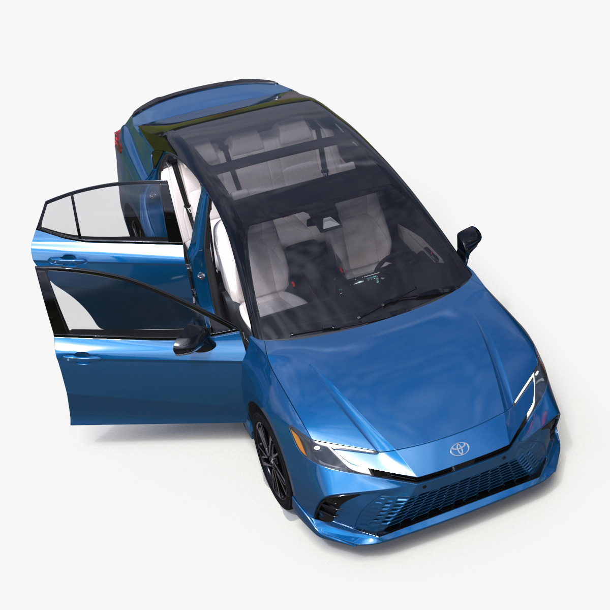 Camry 2025 Hybrid Ocean Gem Rigged 3D model