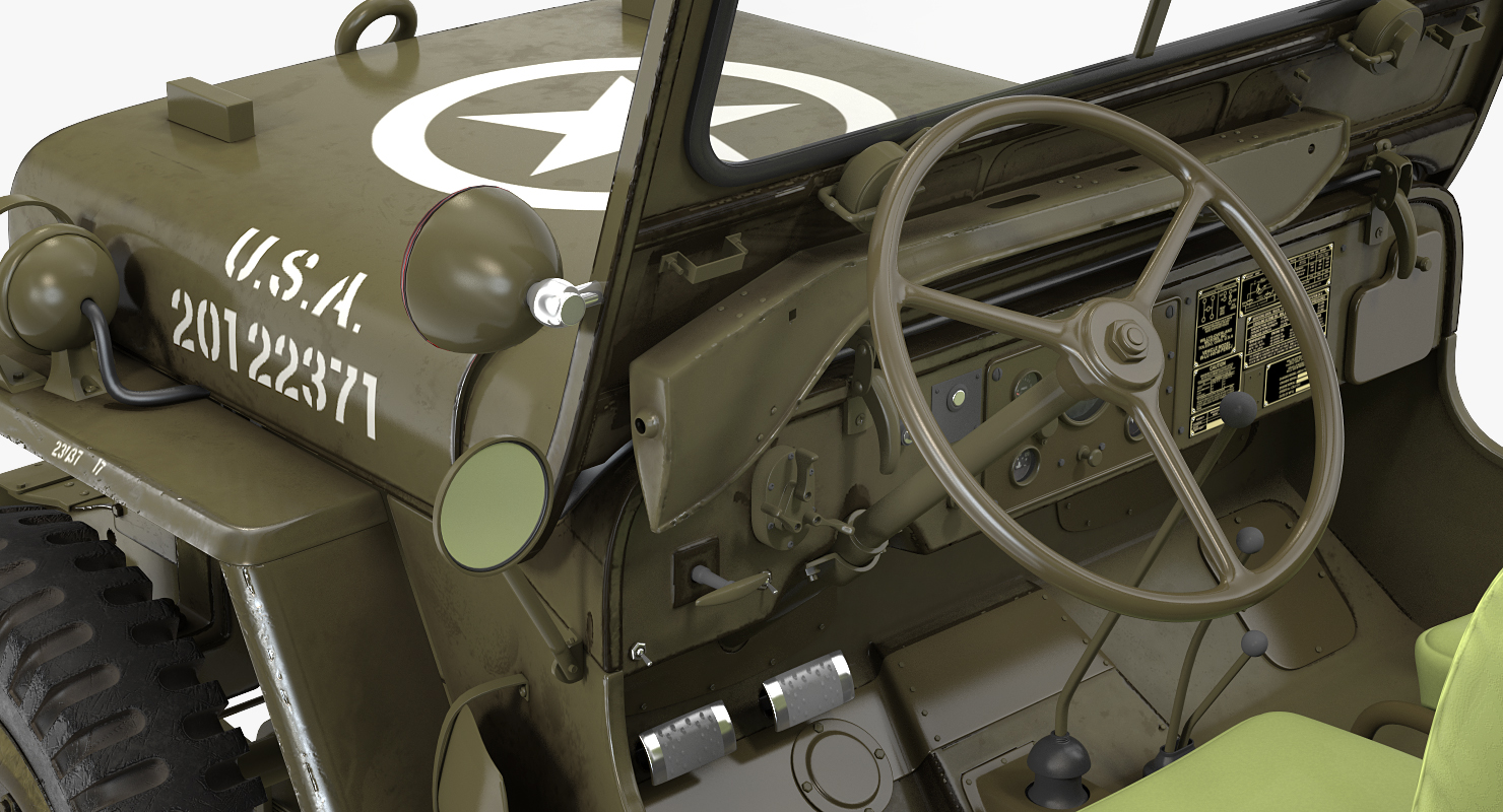 US Army Jeep Willys MB 3D