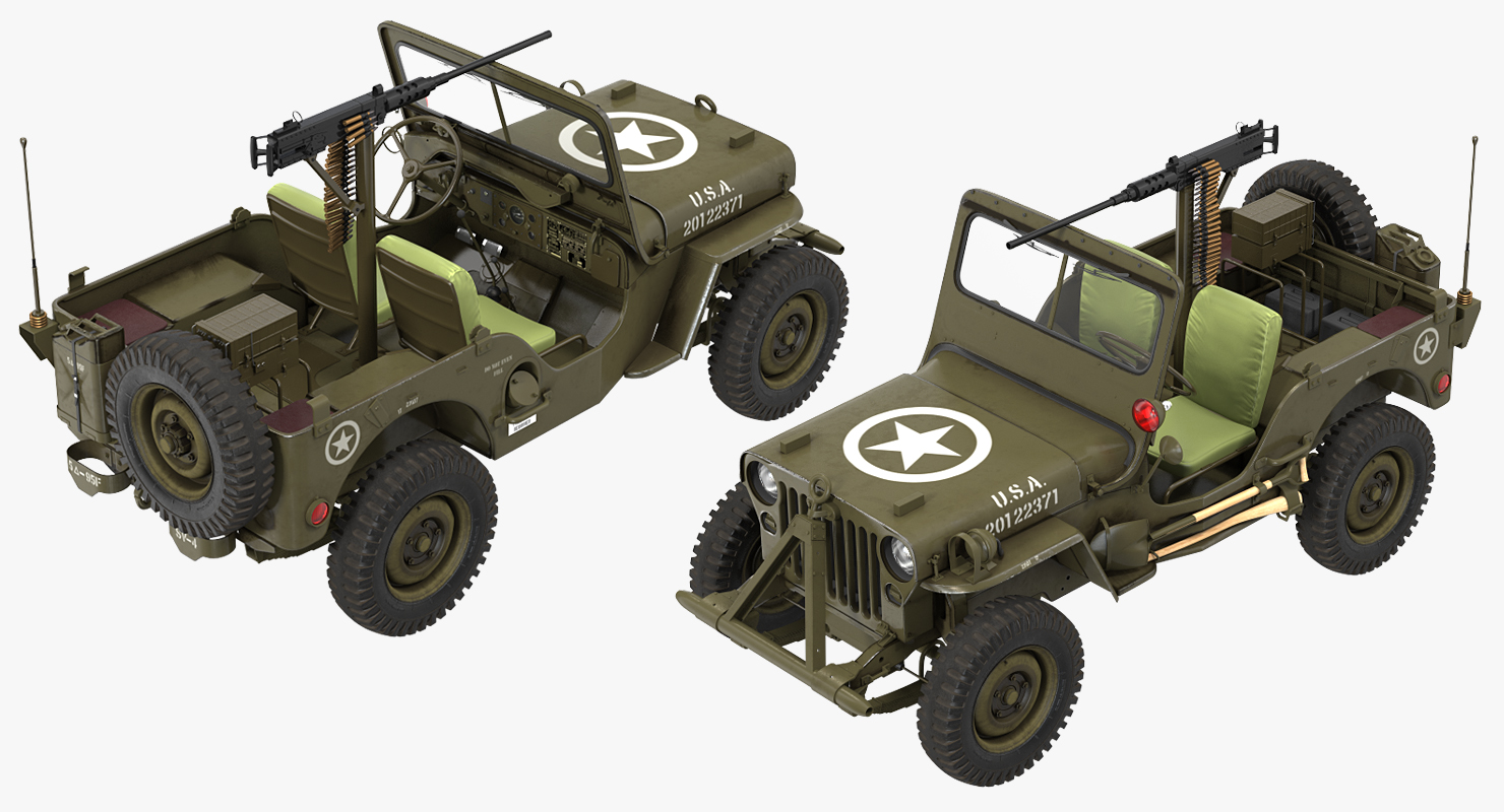 US Army Jeep Willys MB 3D