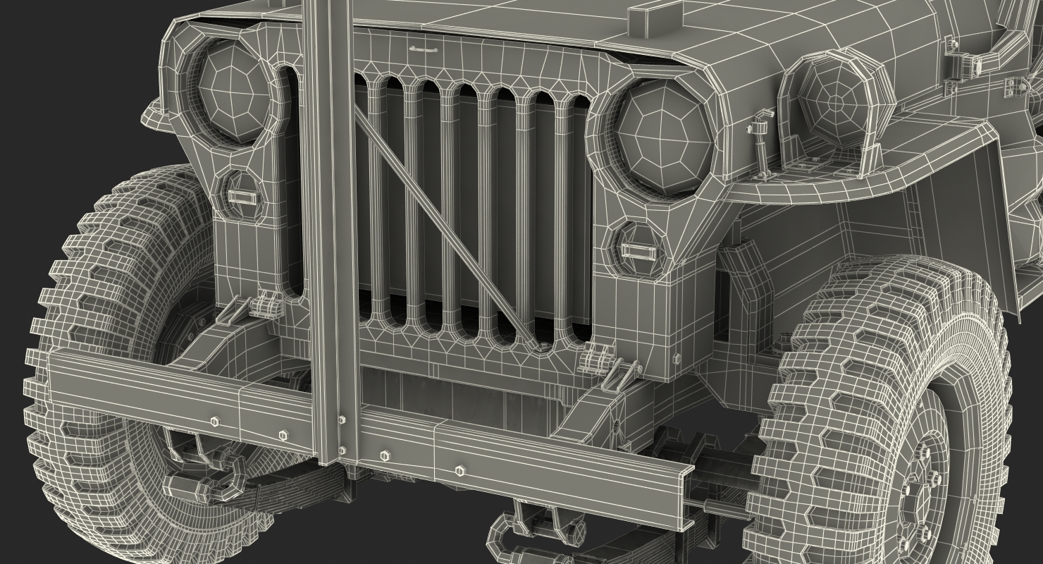 US Army Jeep Willys MB 3D