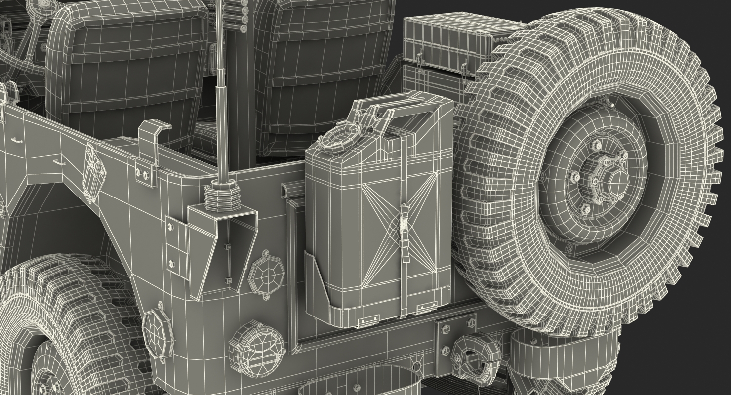 US Army Jeep Willys MB 3D