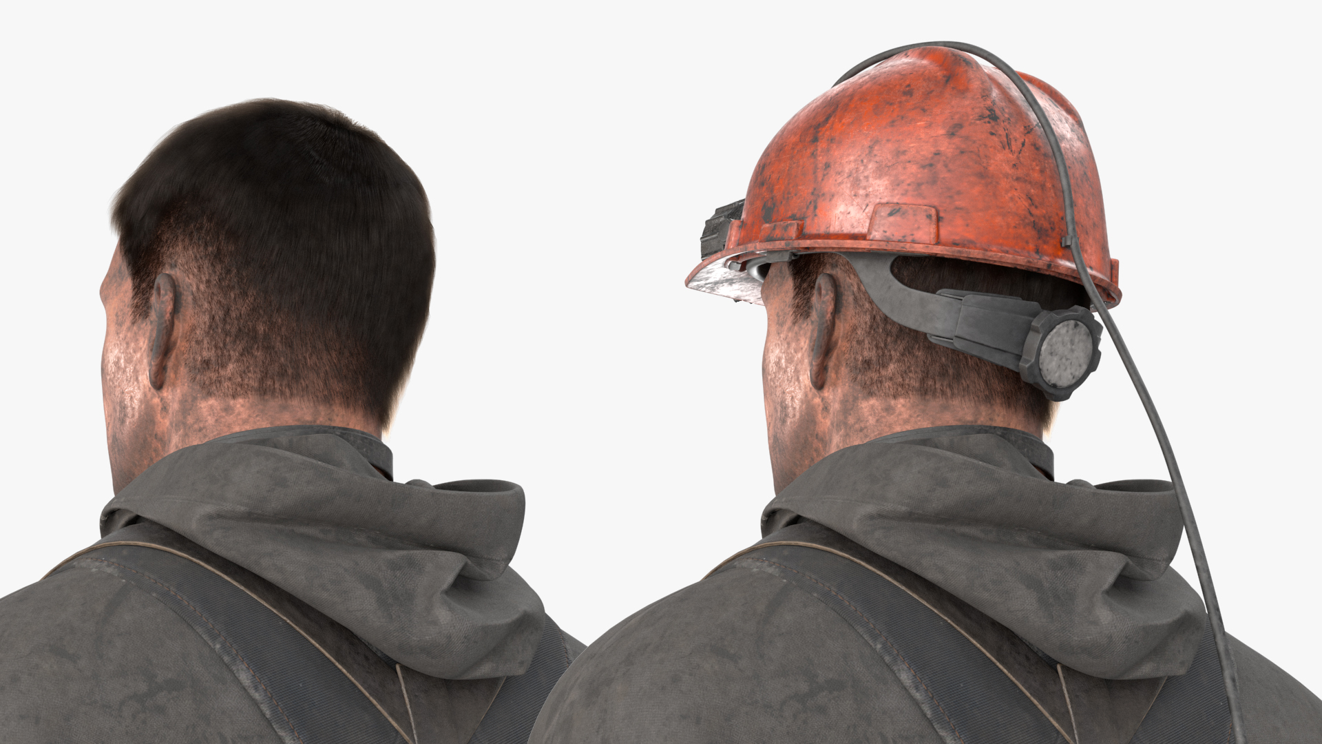 Coal Miner in Pose Fur 3D