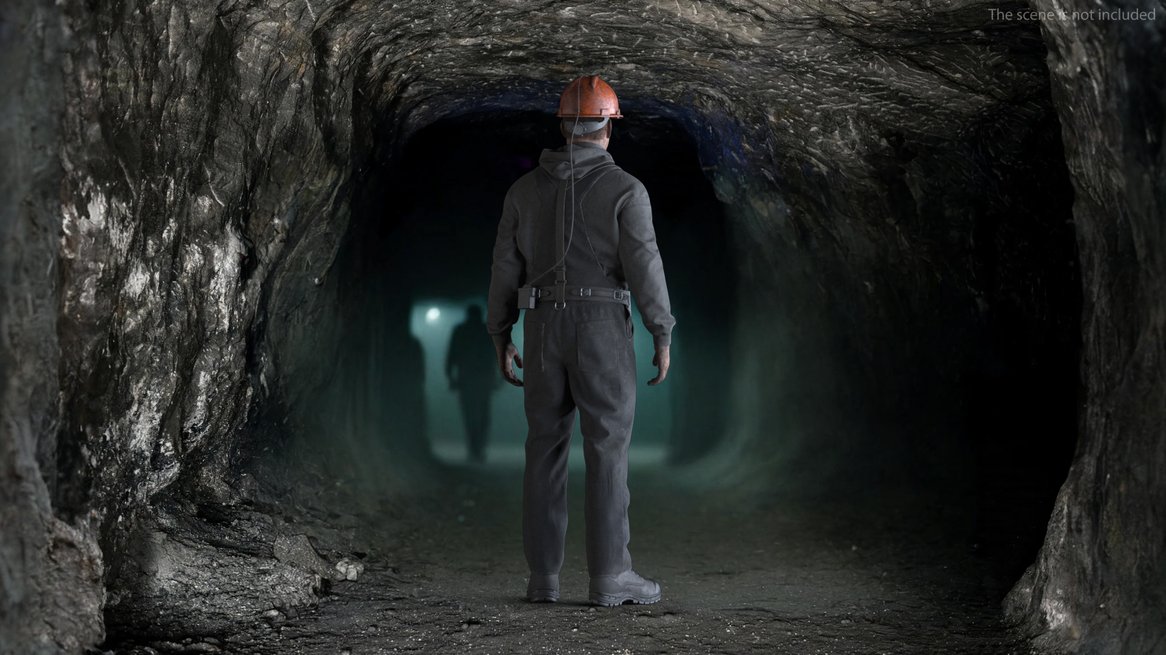 Coal Miner in Pose Fur 3D