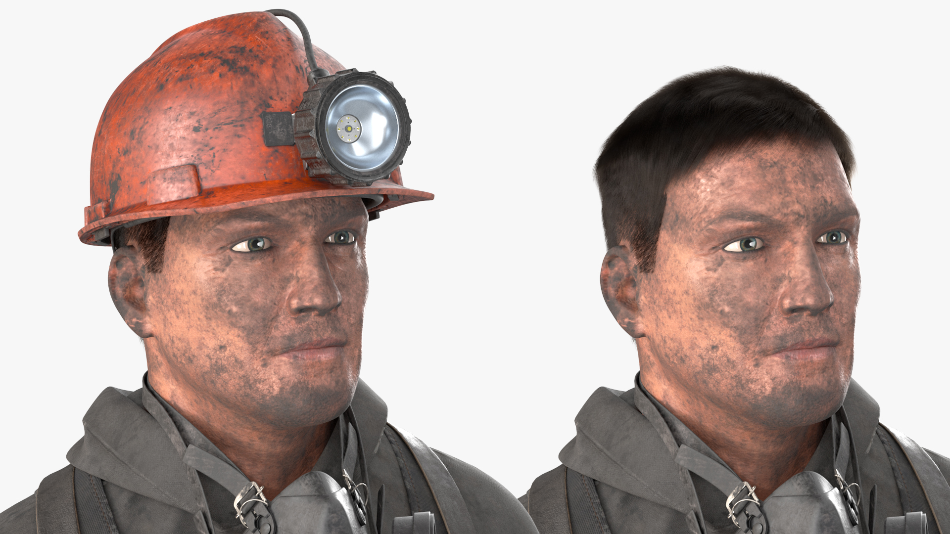Coal Miner in Pose Fur 3D