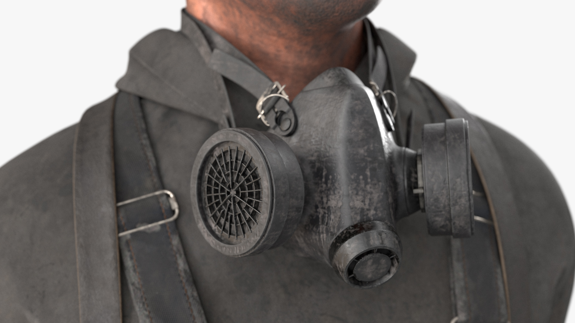 Coal Miner in Pose Fur 3D