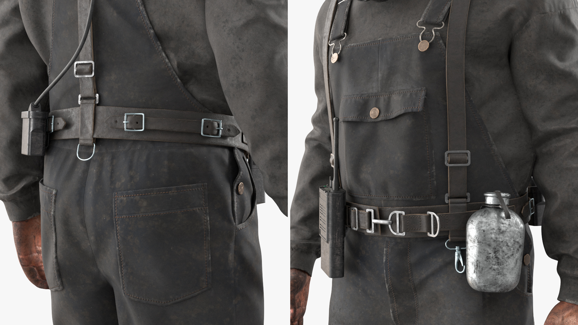 Coal Miner in Pose Fur 3D