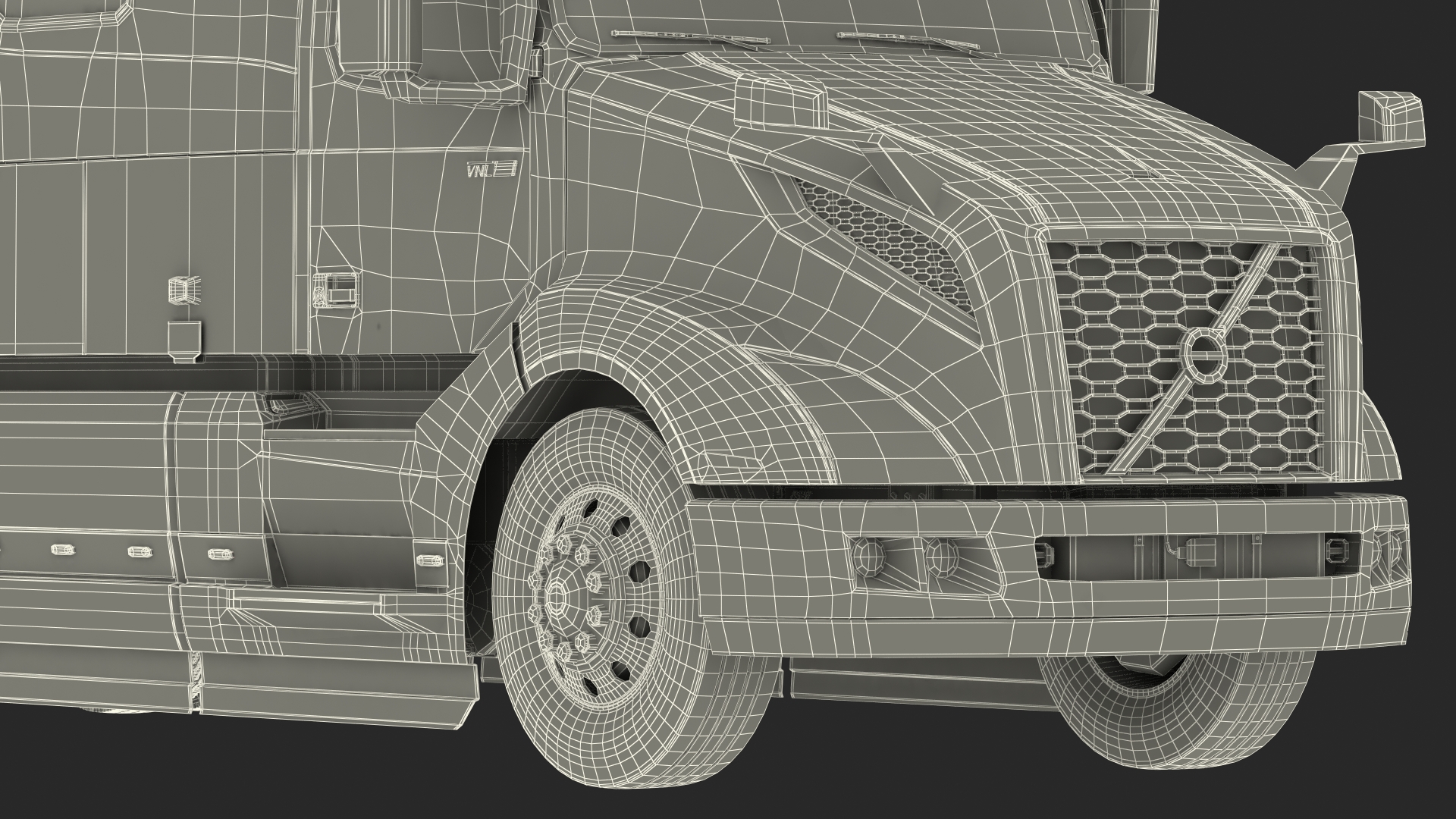 3D Volvo Truck with Gas Tank Trailer model