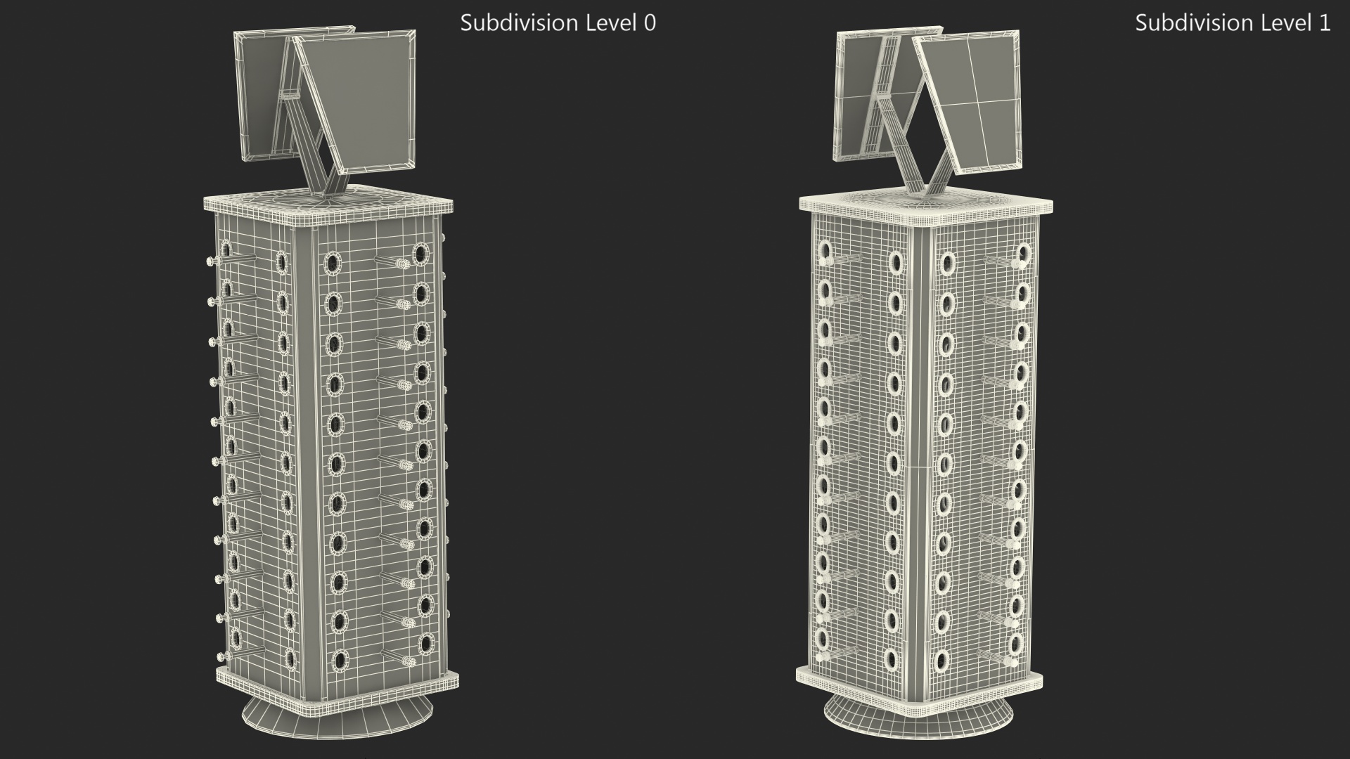 3D Stand Showcase for Glasses Type Five
