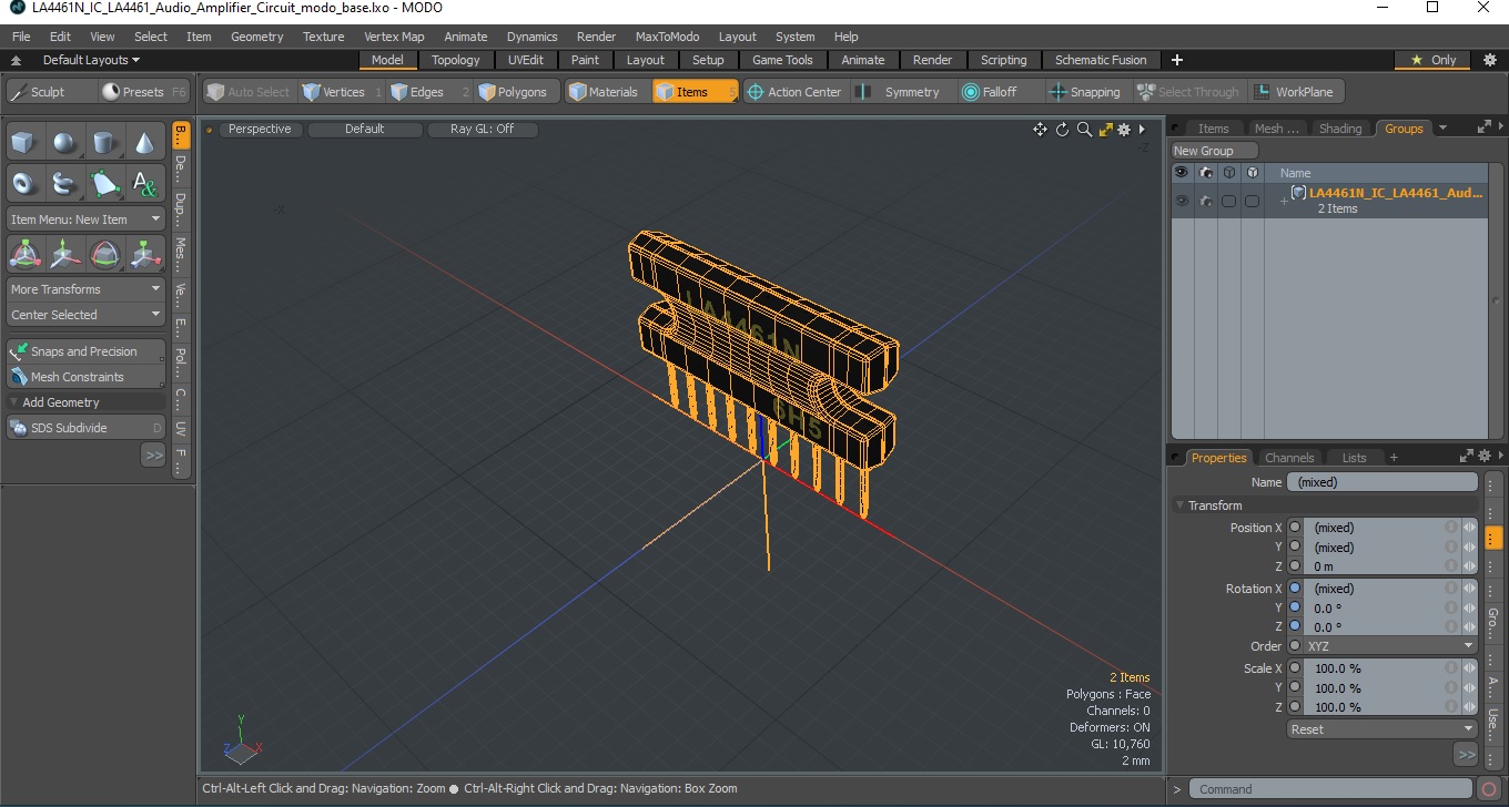 3D LA4461N IC LA4461 Audio Amplifier Circuit