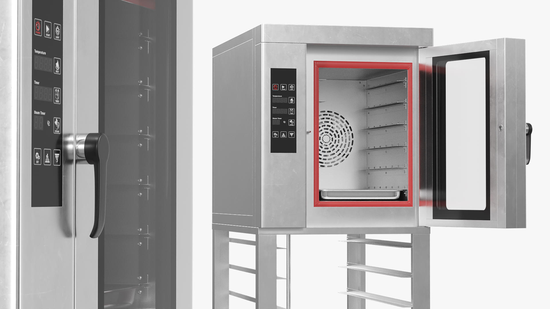 Commercial Convection Oven with Mobile Stand, view 2