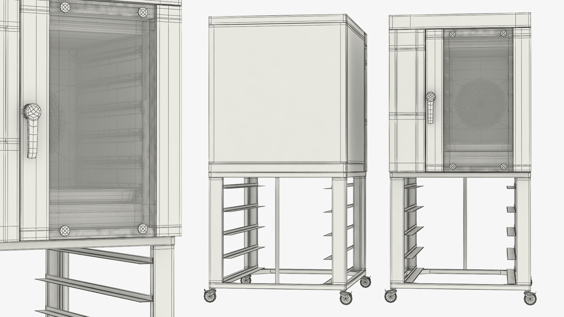 Commercial Convection Oven with Mobile Stand, view 6