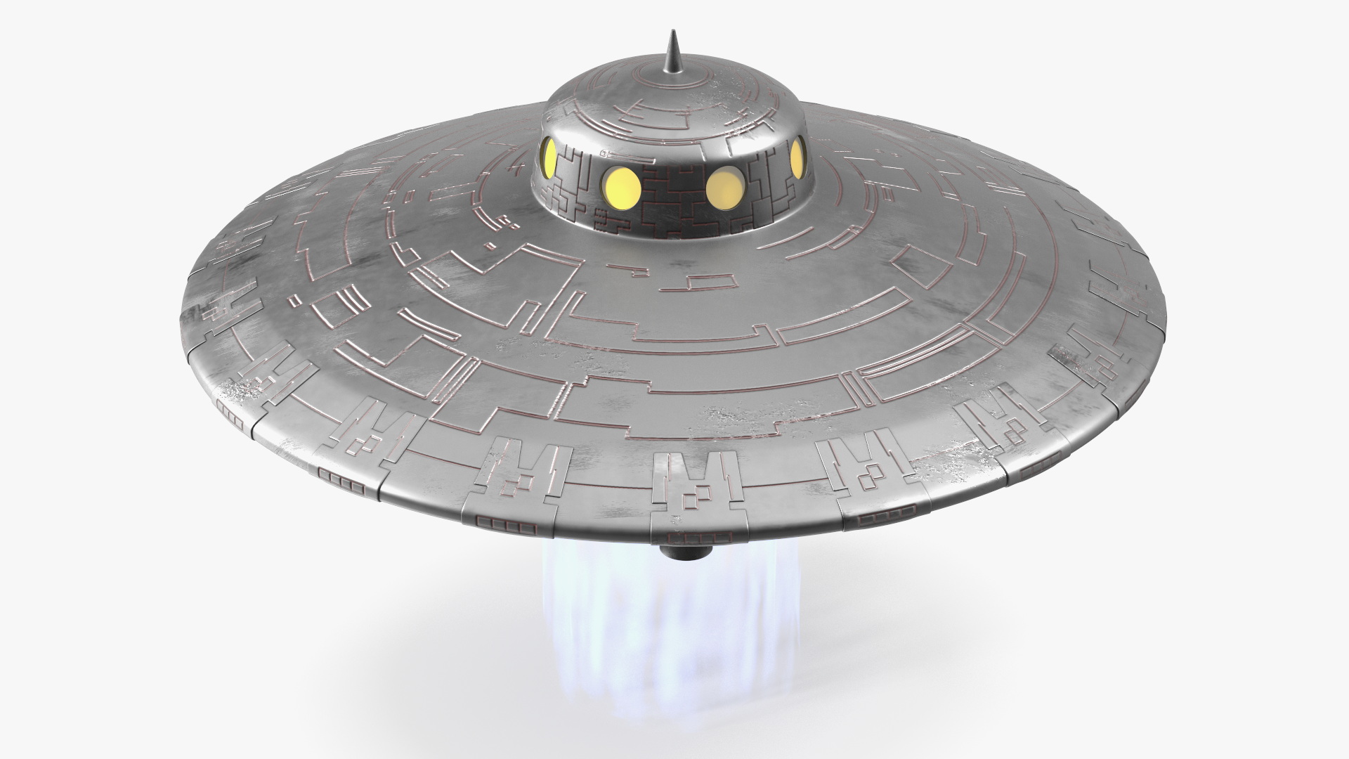 3D model Old UFO Ship Kidnaps