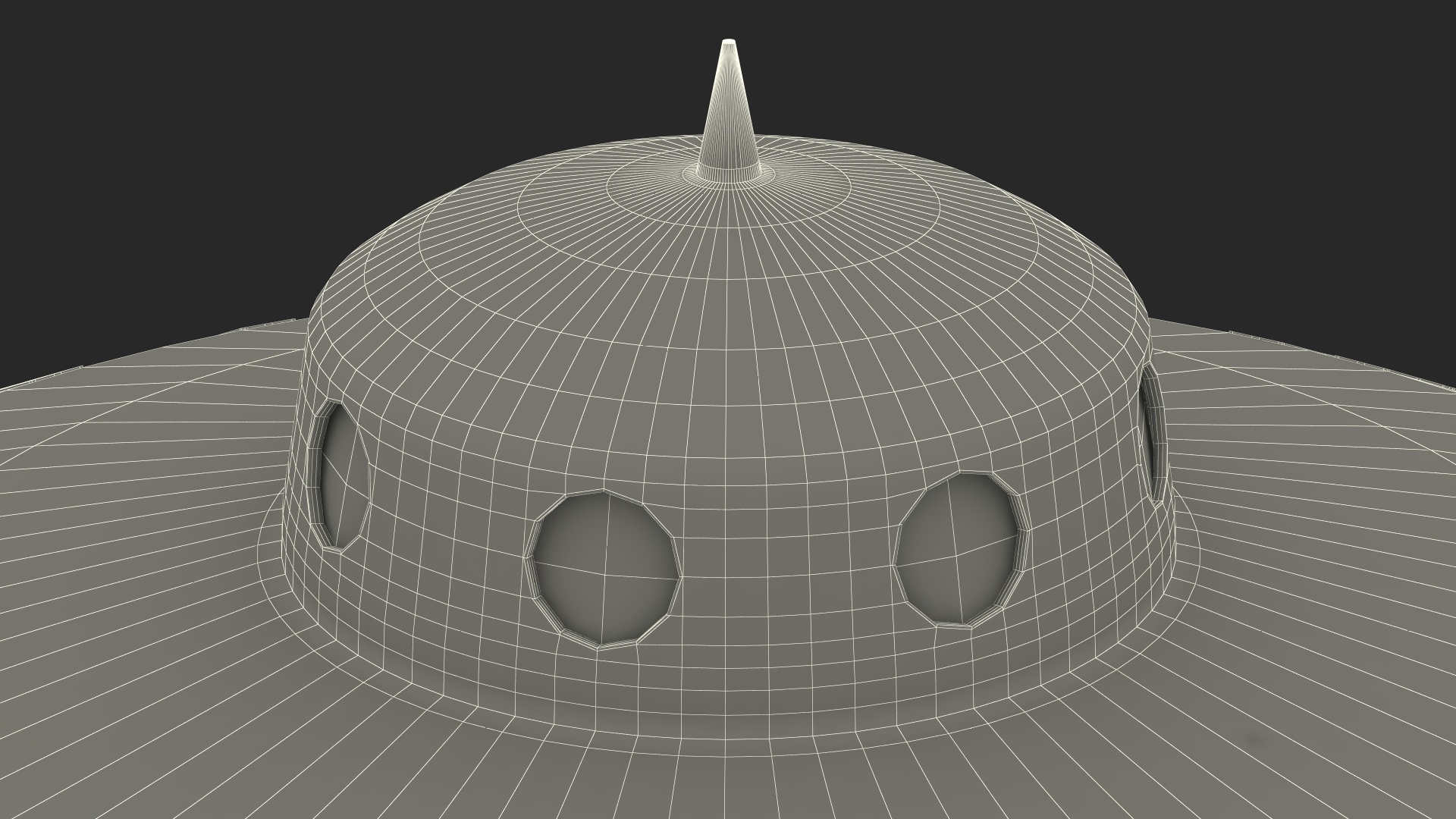 3D model Old UFO Ship Kidnaps