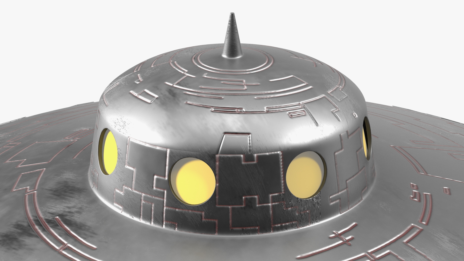 3D model Old UFO Ship Kidnaps