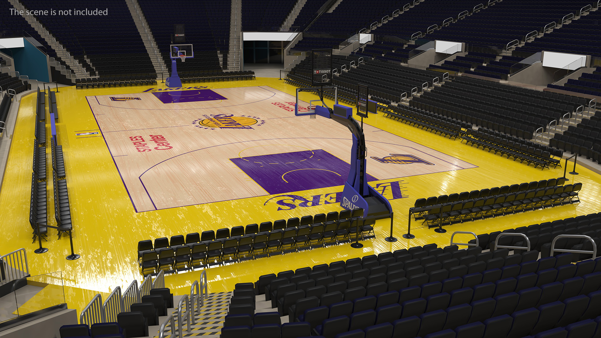 3D model Basketball Court Los Angeles Lakers