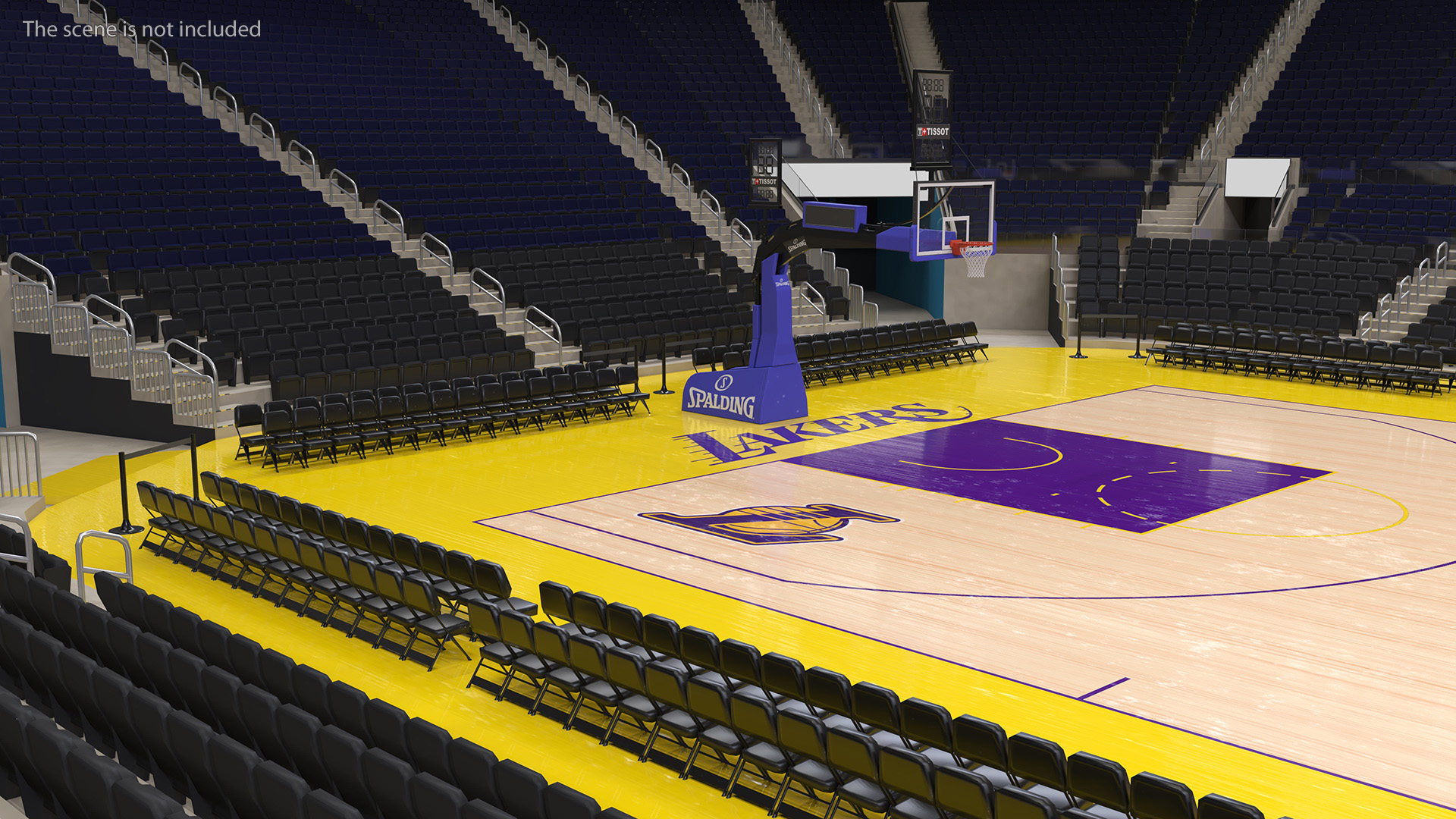 3D model Basketball Court Los Angeles Lakers