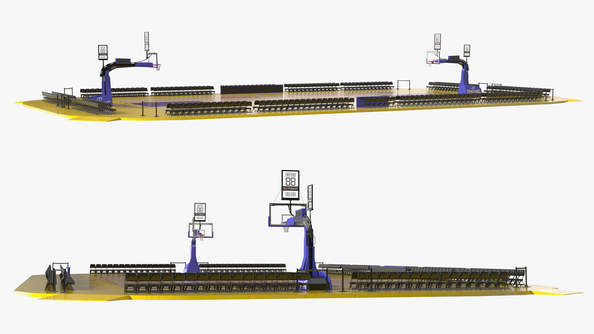 3D model Basketball Court Los Angeles Lakers