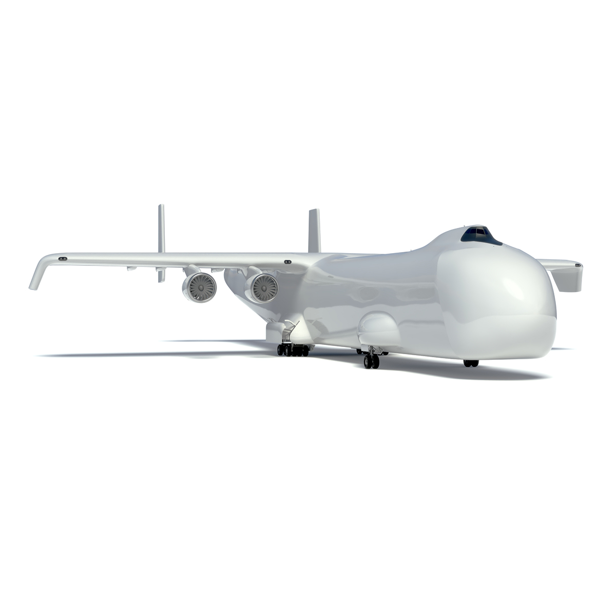 3D Giant Cargo Plane Rigged for Maya model
